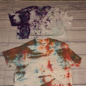 2 Homemade Tie Dyed Tees